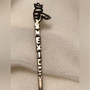 10175 Sterling Silver Mexico Souvenir Spoon Hallmarked Mexican Siesta W Sombrero